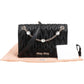 Sac bandoulière Miu Miu Crystal Small Flap en cuir nappa matelassé