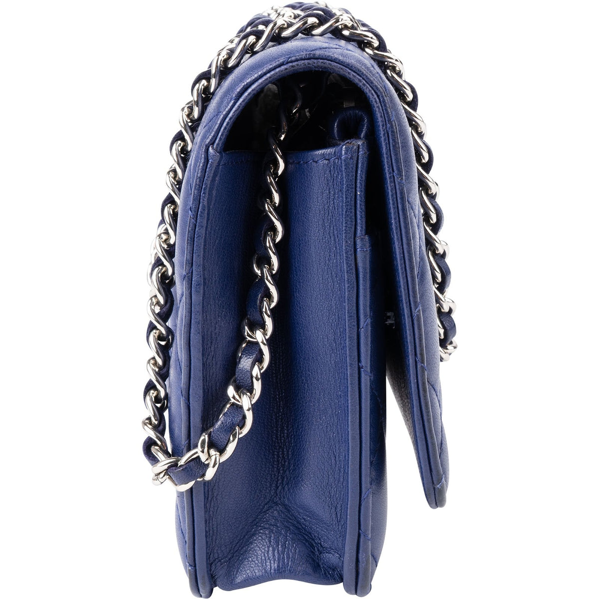 Bolso cruzado Chanel Wallet on Chain de piel de cordero acolchada