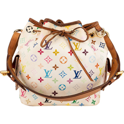 Louis Vuitton Monogram Murakami Multicolor Canvas Petit Noé Shoulder Bag