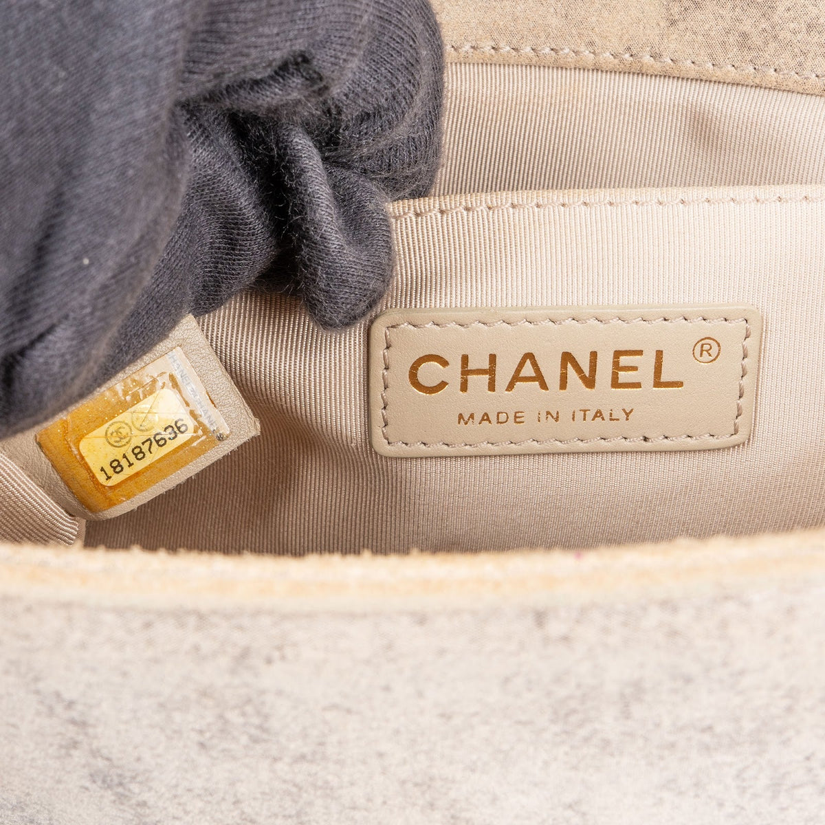 Chanel Quilted Iridescent Medium Boy Single Flap Crossbody Bag