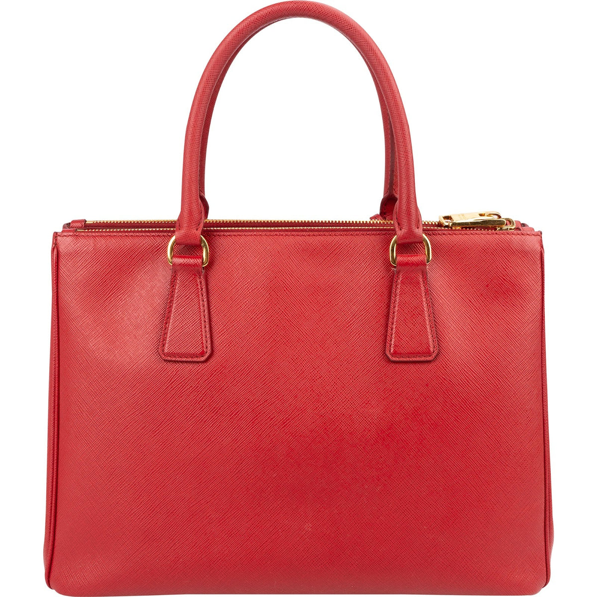 Prada Galleria aus rotem Saffiano-Leder – Ansicht 4