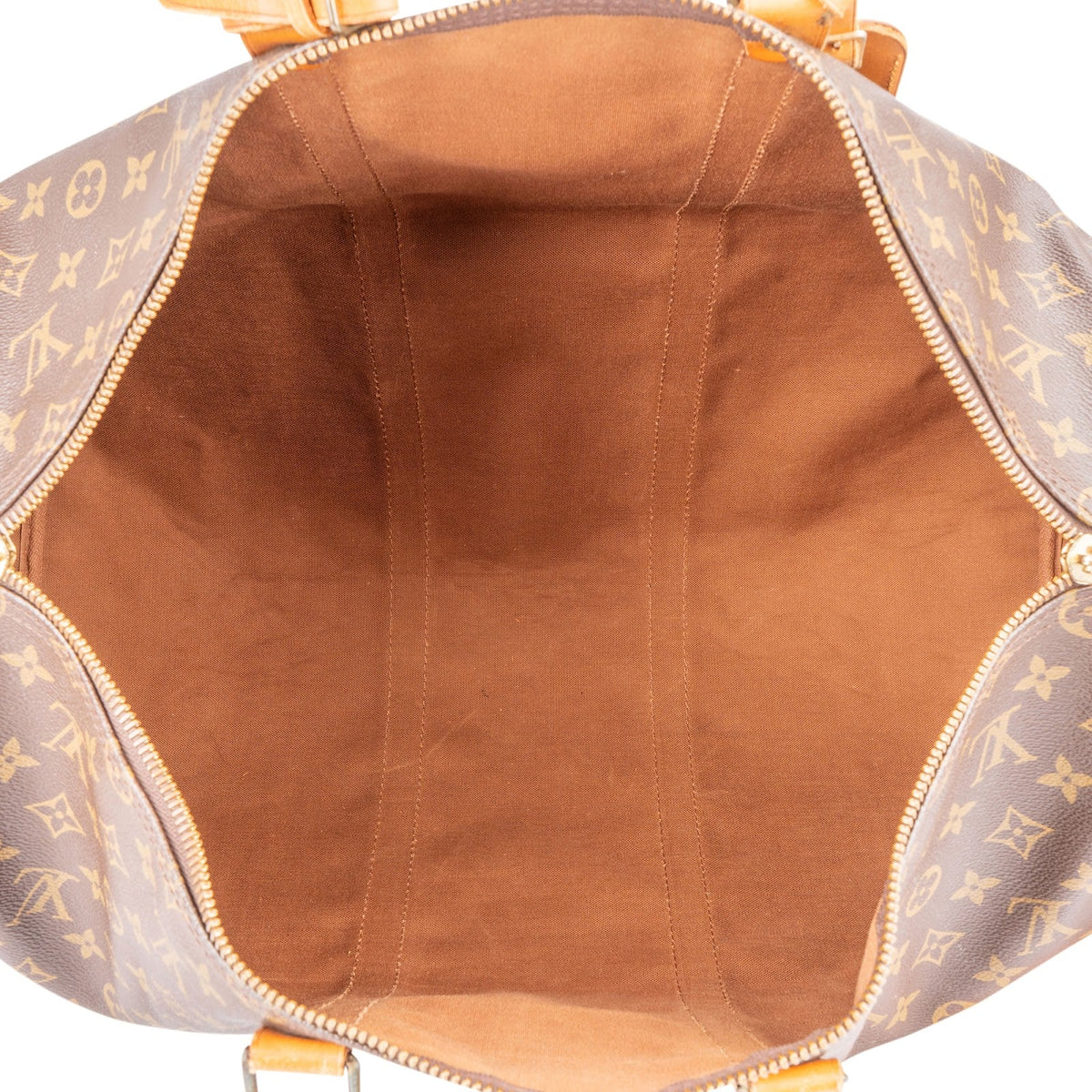 Borsa da viaggio Louis Vuitton Keepall 50 Bandoulière in tela Monogram
