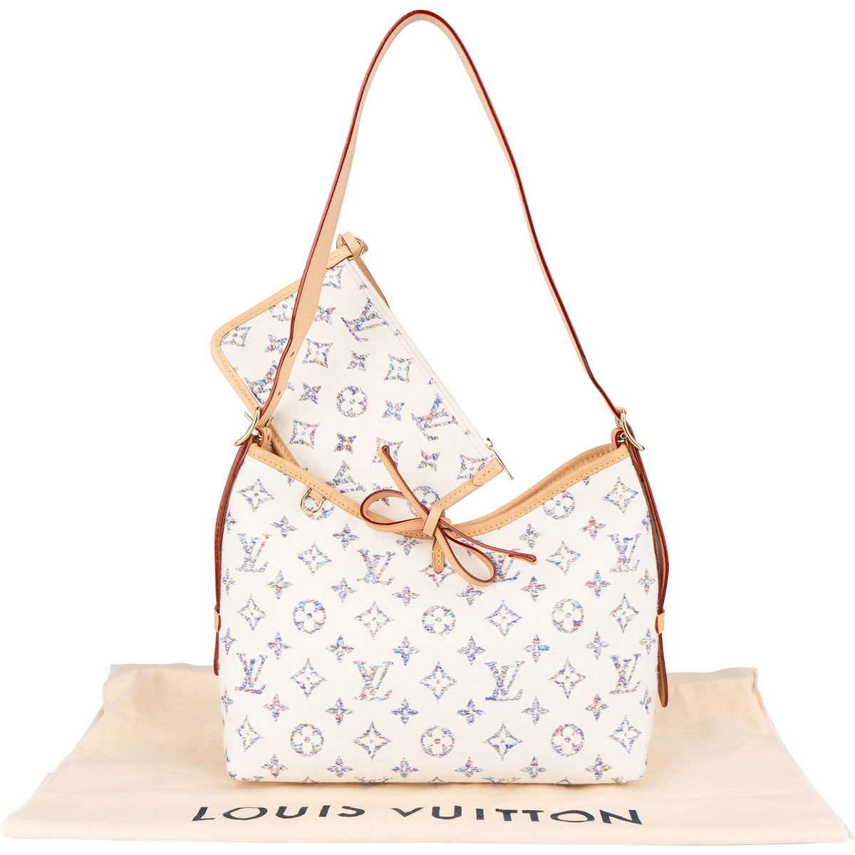 Bolso bandolera CarryAll PM de Louis Vuitton en Jacquard Monogram multicolor