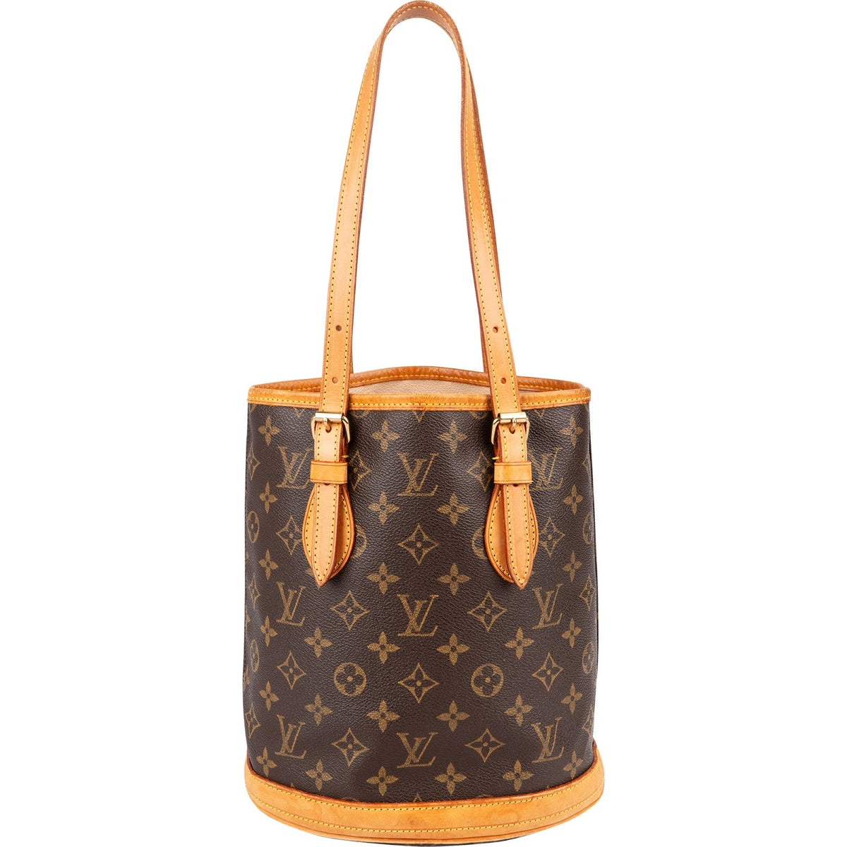 Borsa a spalla Louis Vuitton Bucket PM in tela Monogram
