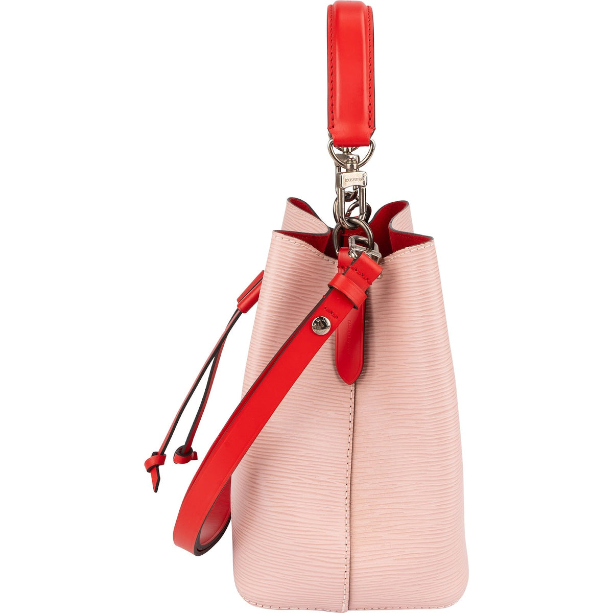 Borsa a tracolla Louis Vuitton NéoNoé BB in pelle Epi bicolore rosa
