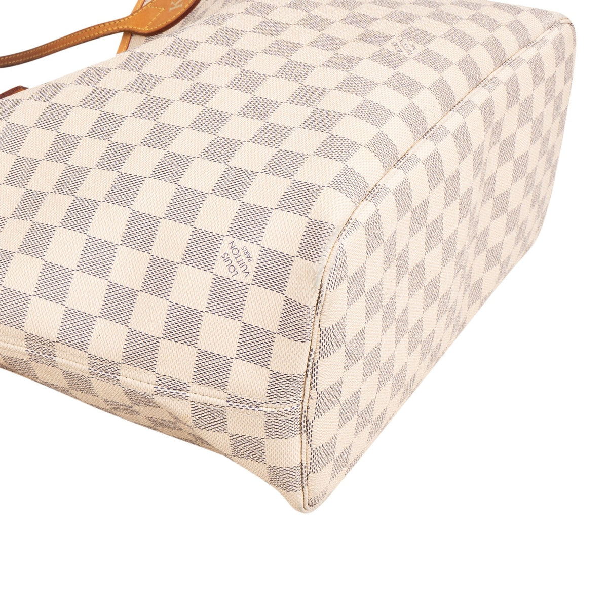 Borsa a spalla Louis Vuitton Neverfull MM in tela Monogram Damier Azur