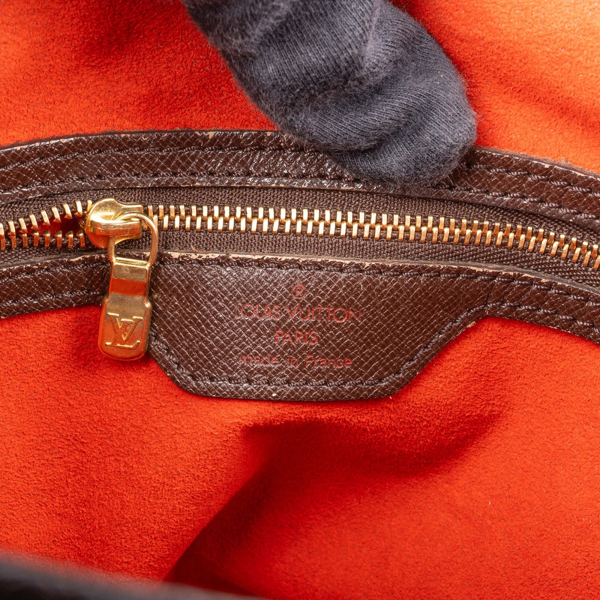 Sac à bandoulière Louis Vuitton Marais Bucket PM en toile Damier Ébène