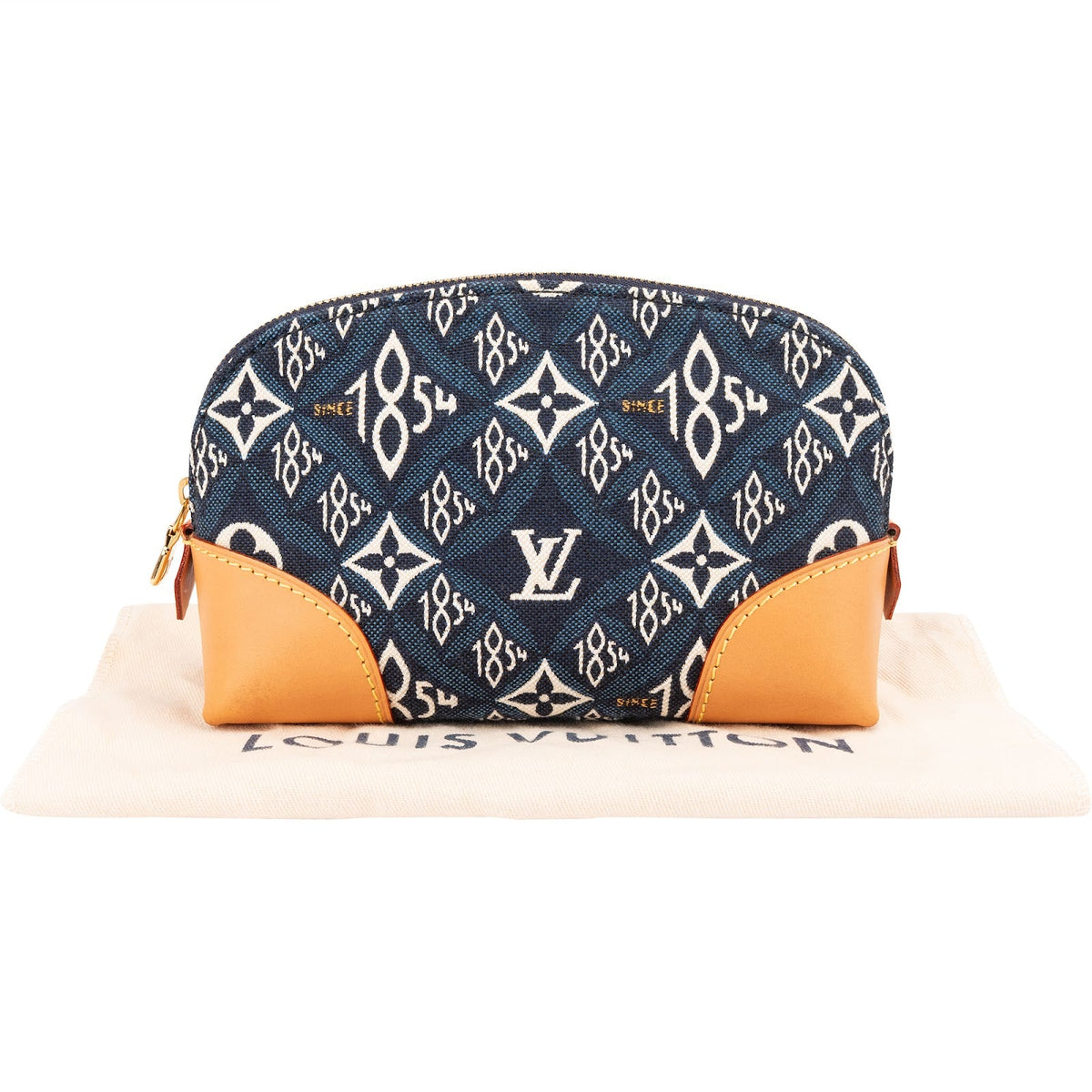 Louis Vuitton Jacquard Canvas Monogram Since 1854 Cosmetic Pouch handtas