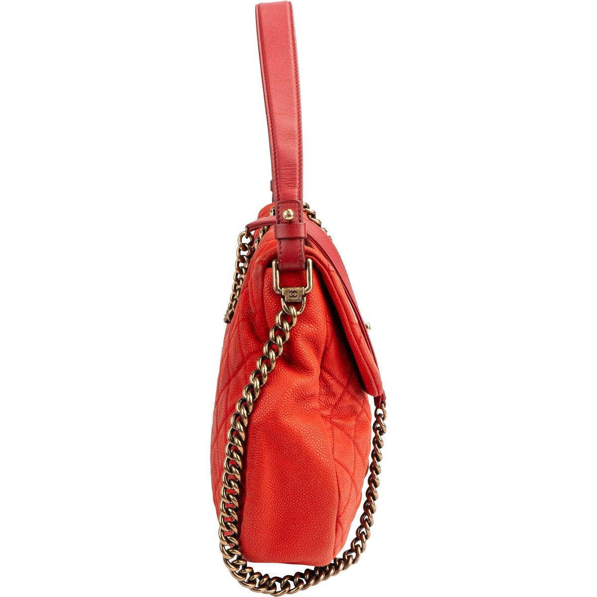 Chanel In The Mix Maxi Single Flap aus gestepptem Caviar-Leder – Ansicht 4
