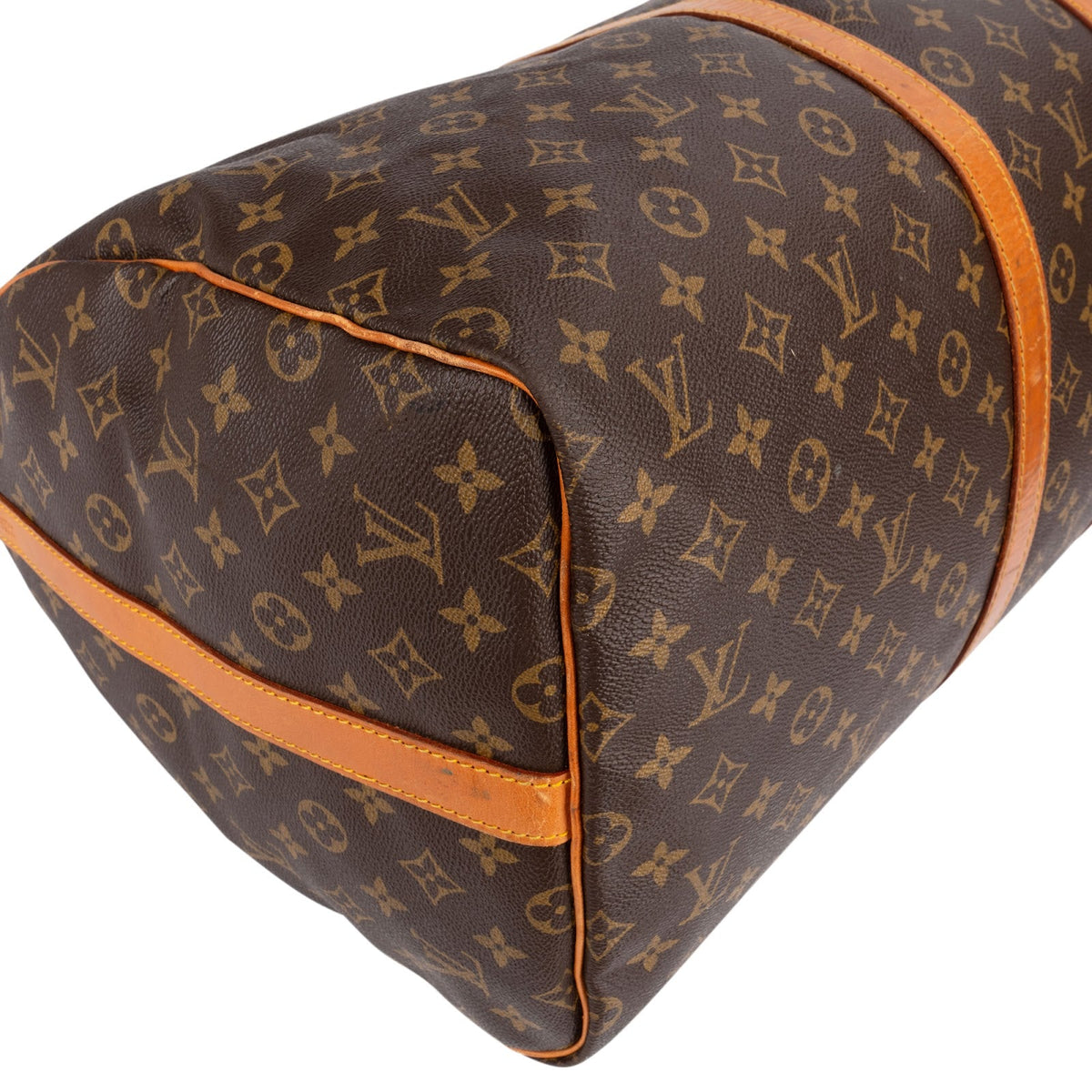 Bolsa de viaje Louis Vuitton Keepall 55 Bandoulière en lona Monogram