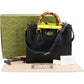 Gucci Diana Bamboo aus schwarzem Leder – Ansicht 2