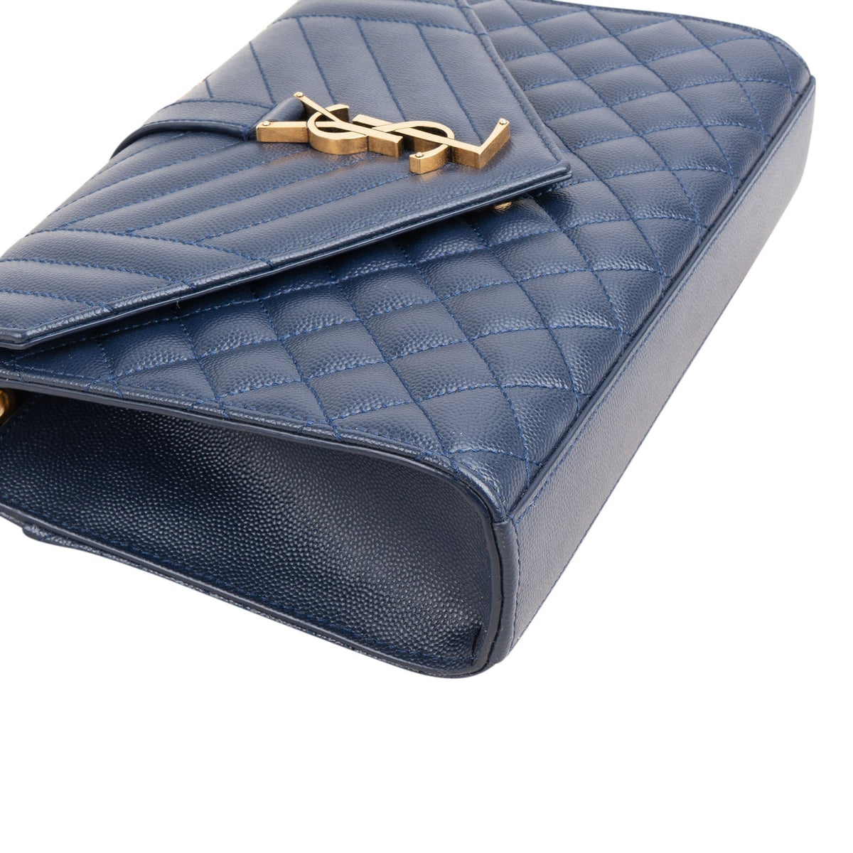 Saint Laurent Envelope medium crossbody tas van Grain de Poudre-leer