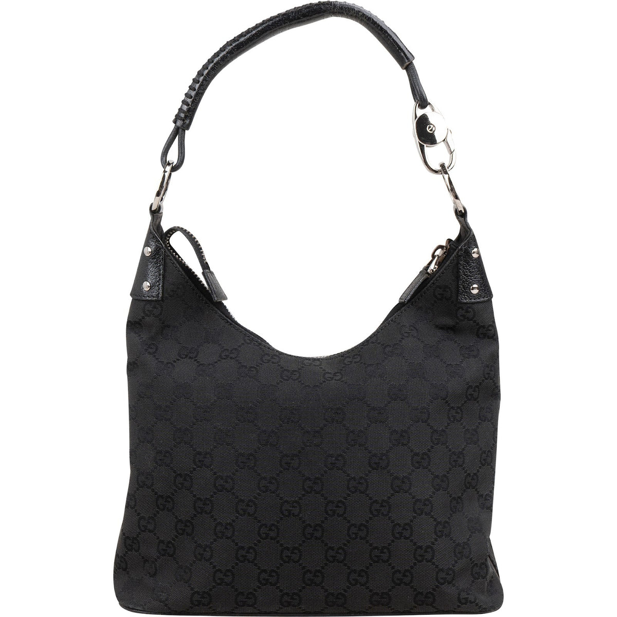 Gucci GG Canvas Ring Woven Handle Schultertasche, Bild 4 von 10