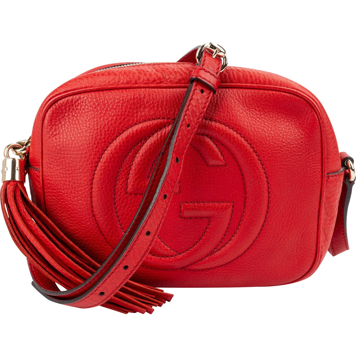 Sac bandoulière Gucci Soho GG Disco en cuir grainé