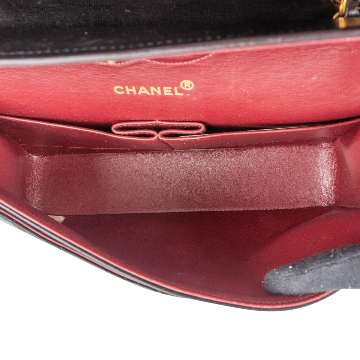 Chanel Lammleder Gold Medium Double Flap Schultertasche, Bild 14 von 15