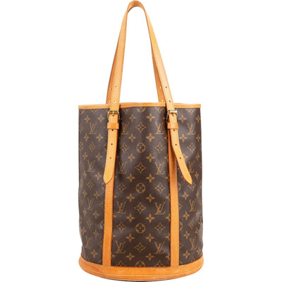 Borsa a spalla Louis Vuitton Bucket GM in tela Monogram