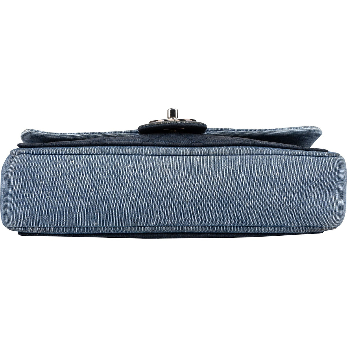 Borsa a tracolla Chanel Medium Single Flap in denim trapuntato
