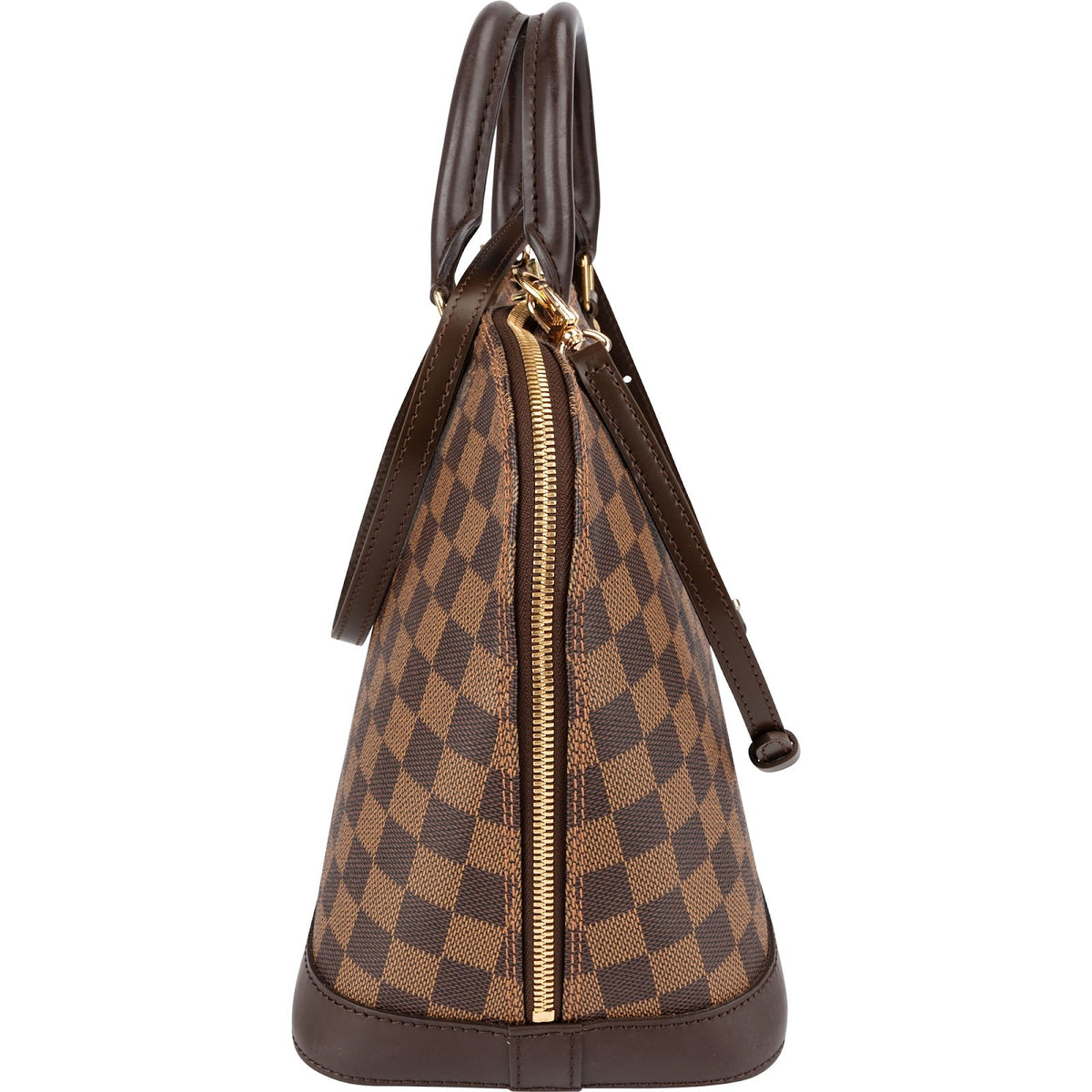 Borsa Louis Vuitton modello Alma PM in tela Monogram e Damier Ebene