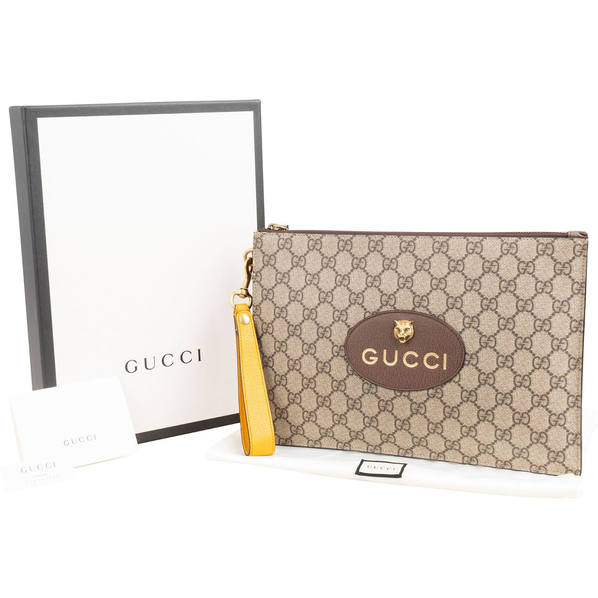Gucci Monogram GG Supreme Canvas Neo Vintage Clutch, Bild 2 von 7