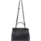 Fendi Black Leather Peekaboo Regular Handbag