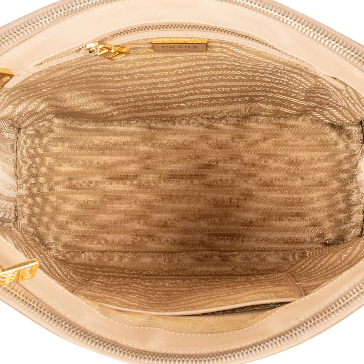 Prada Beige Saffiano Lux Leather Galleria Handbag