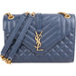 Saint Laurent Envelope medium crossbody tas van Grain de Poudre-leer