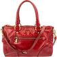 Borsa a mano Prada Bauletto in pelle Vitello Lux rossa
