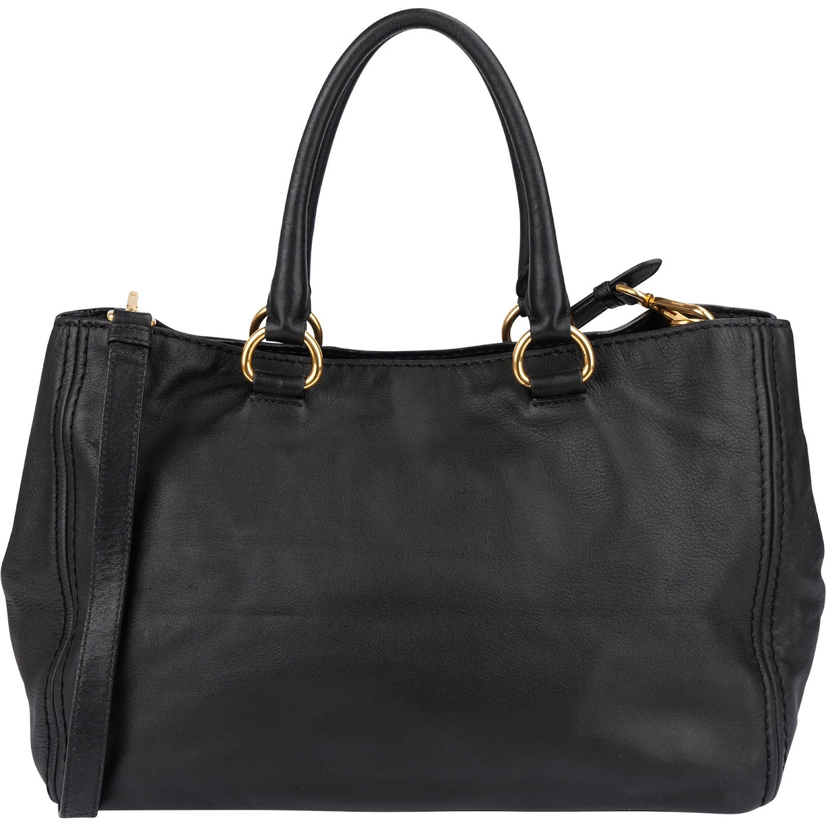 Prada Schwarz Nappa Leder Tote, Bild 4 von 11