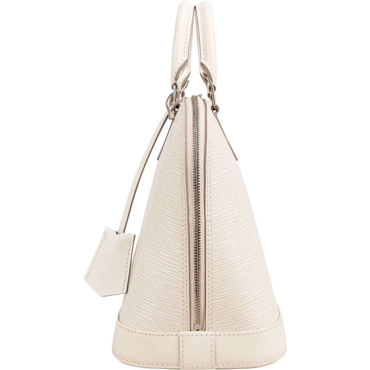 Louis Vuitton White Epi Leather Alma PM Handbag