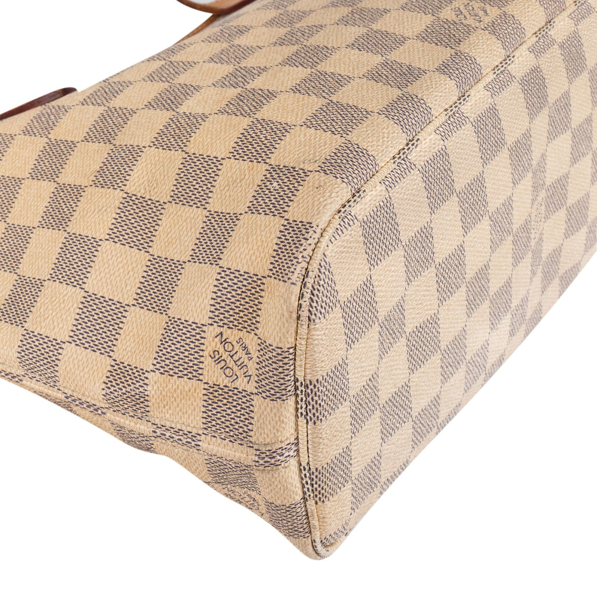 Louis Vuitton Monogram Damier Azur Canvas Neverfull PM Shoulder Bag