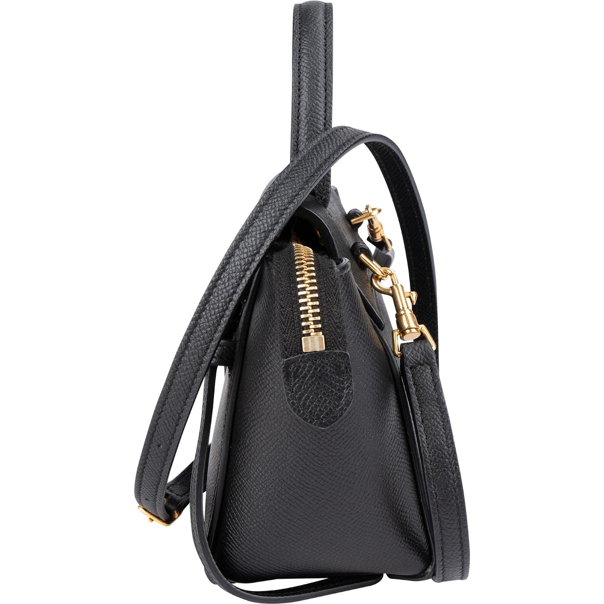 Celine Schwarz Kalbsleder Pico Mini Belt Handtasche, Bild 6 von 11