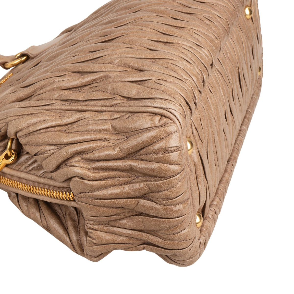 Miu Miu Matelassé Bowler Hobo aus Nappaleder – Ansicht 8