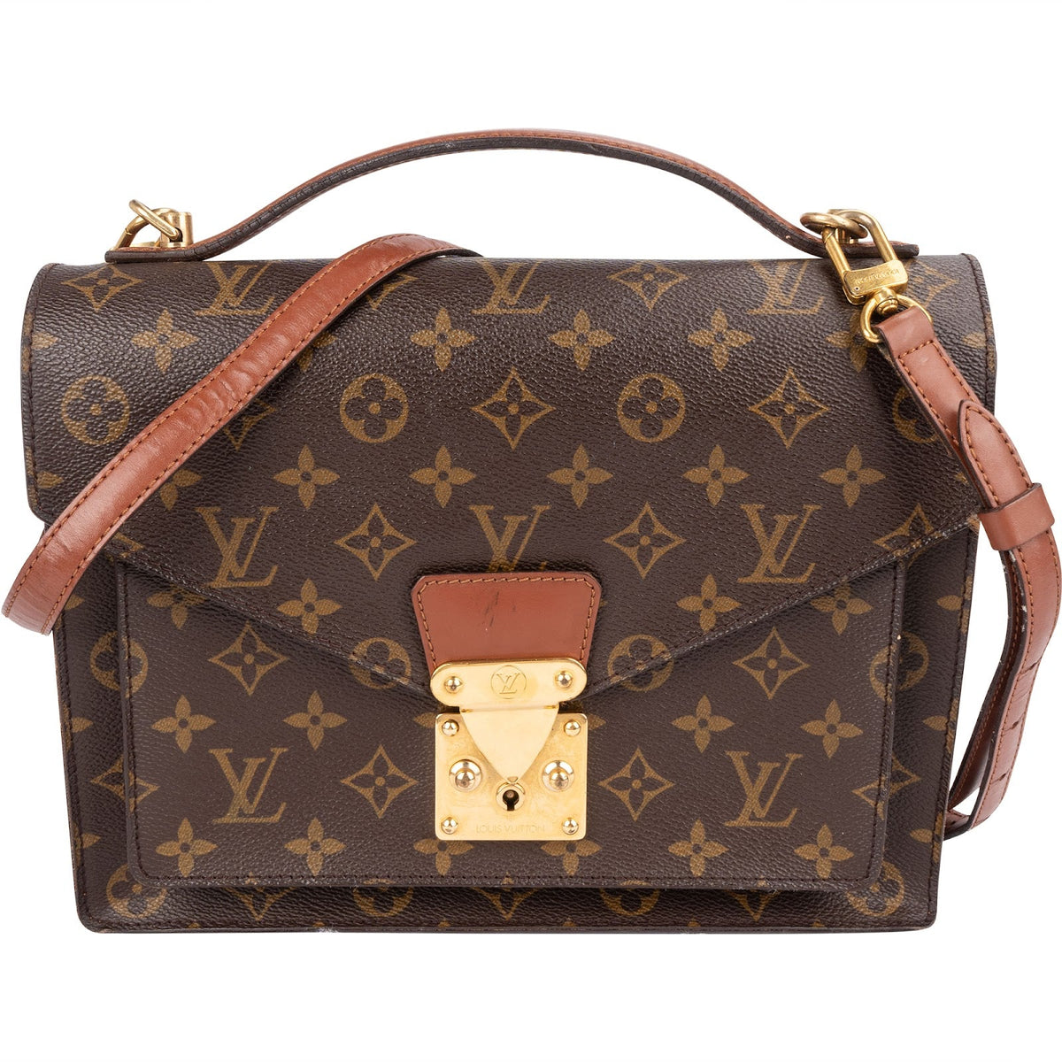 Borsa a mano Louis Vuitton Monceau in tela Monogram