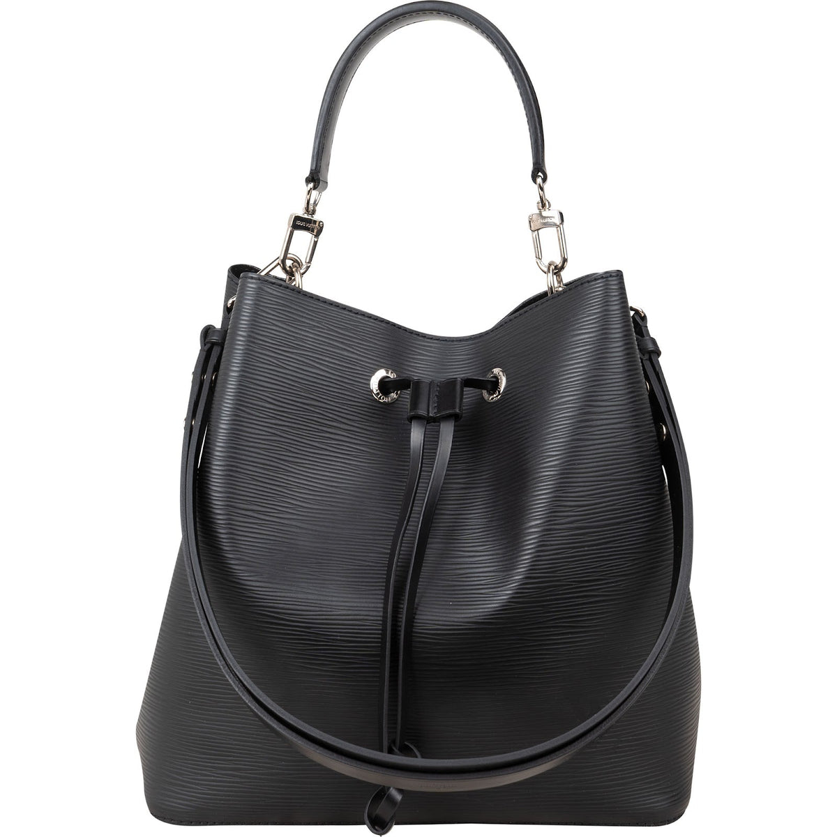 Louis Vuitton NéoNoé MM crossbody tas van zwart Epi-leer