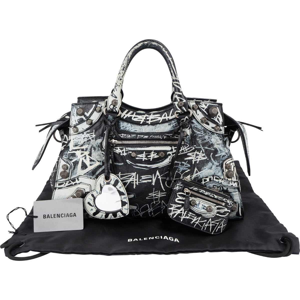 Balenciaga Graffiti Print Neo Cagole City Handtasche, Bild 2 von 11