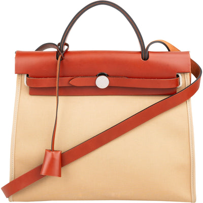 Hermès Classic Cotton Herbag 31 Zip Crossbody Handbag