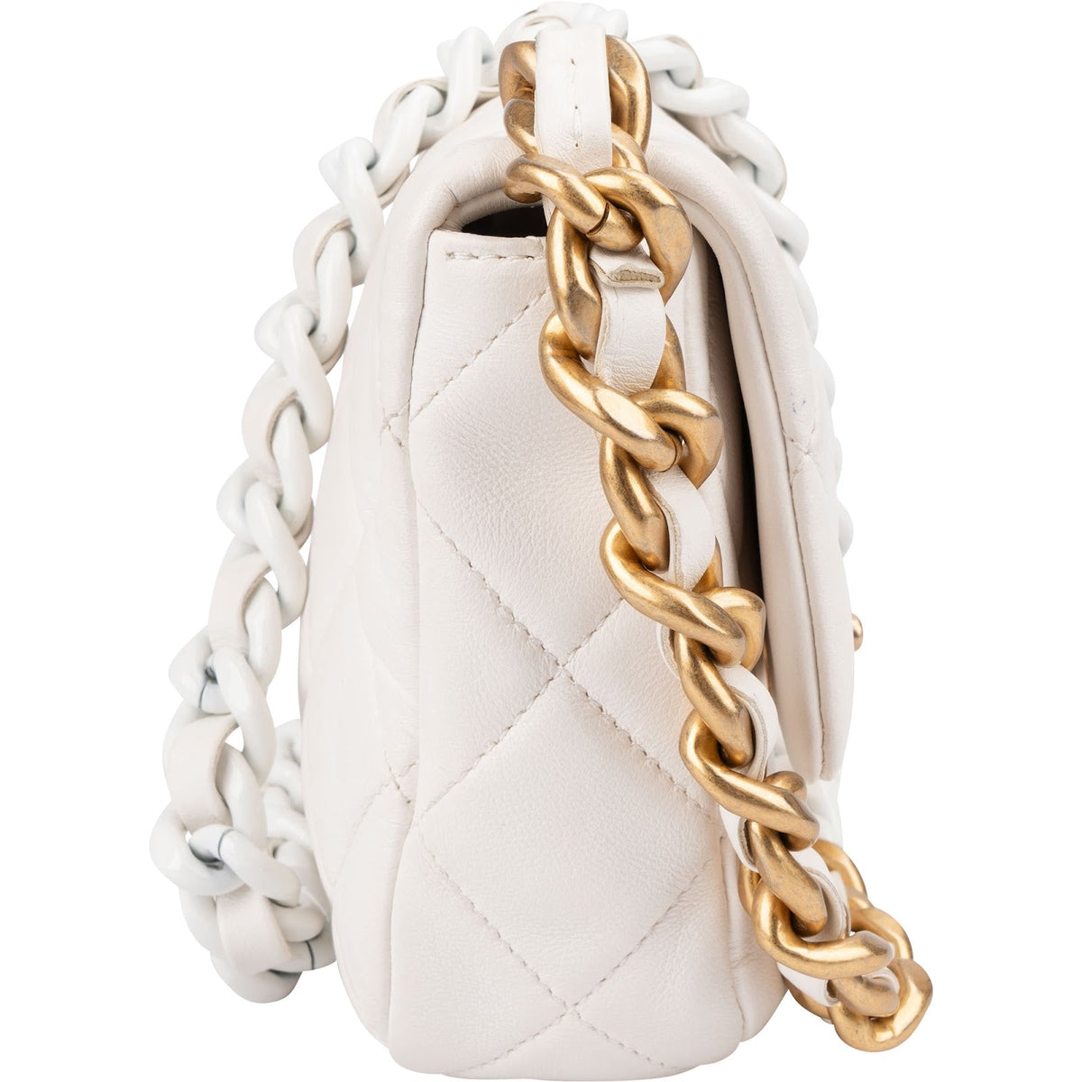 Chanel gewatteerde lamsleren tweekleurige Candy Chain schoudertas