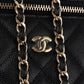 Chanel Quilted Caviar Leather Vanity Case Crossbody Bag