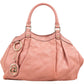 Gucci Rosa Guccissima Sukey aus Leder – Vorderansicht