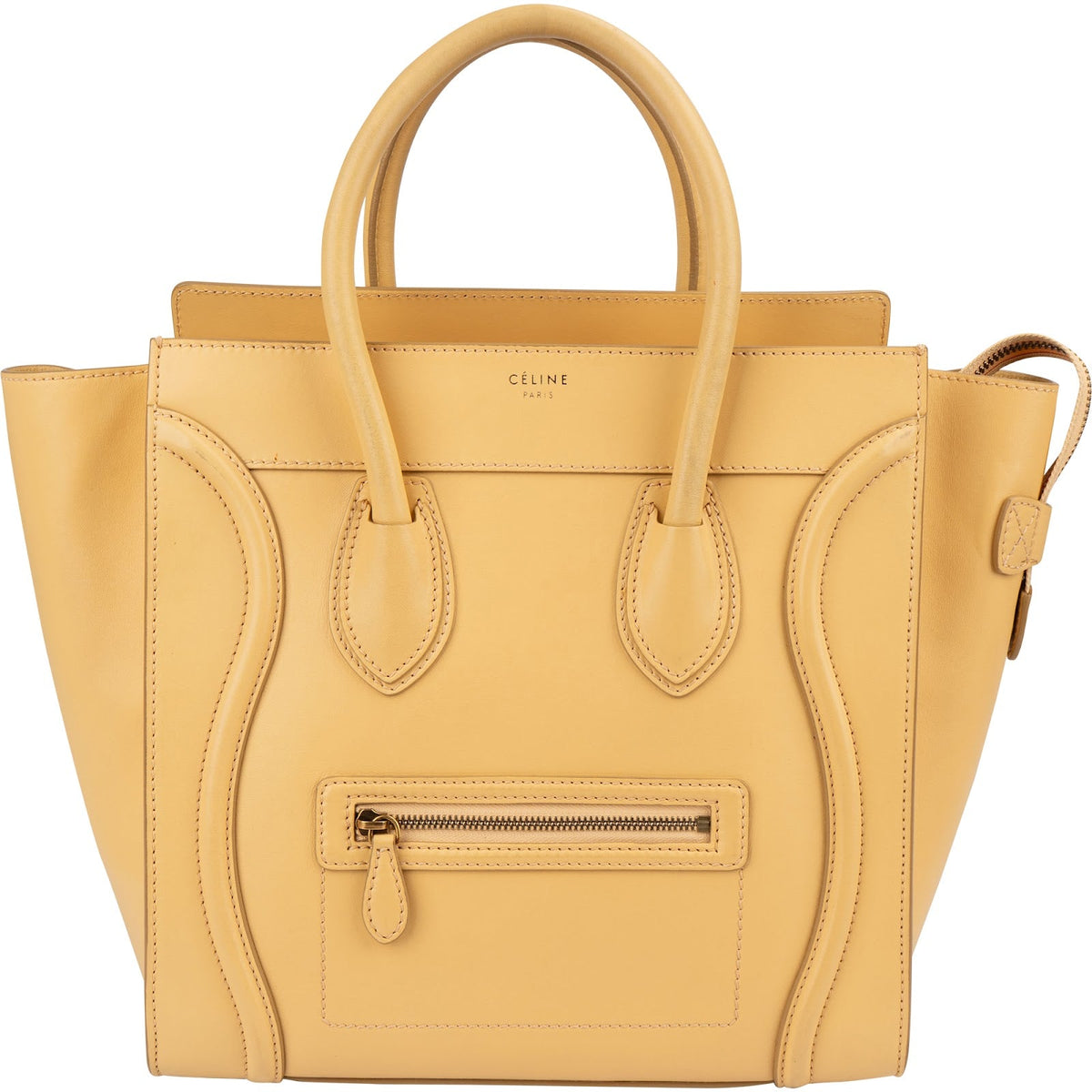 Celine Luggage Tote aus weichem Kalbsleder – Vorderansicht
