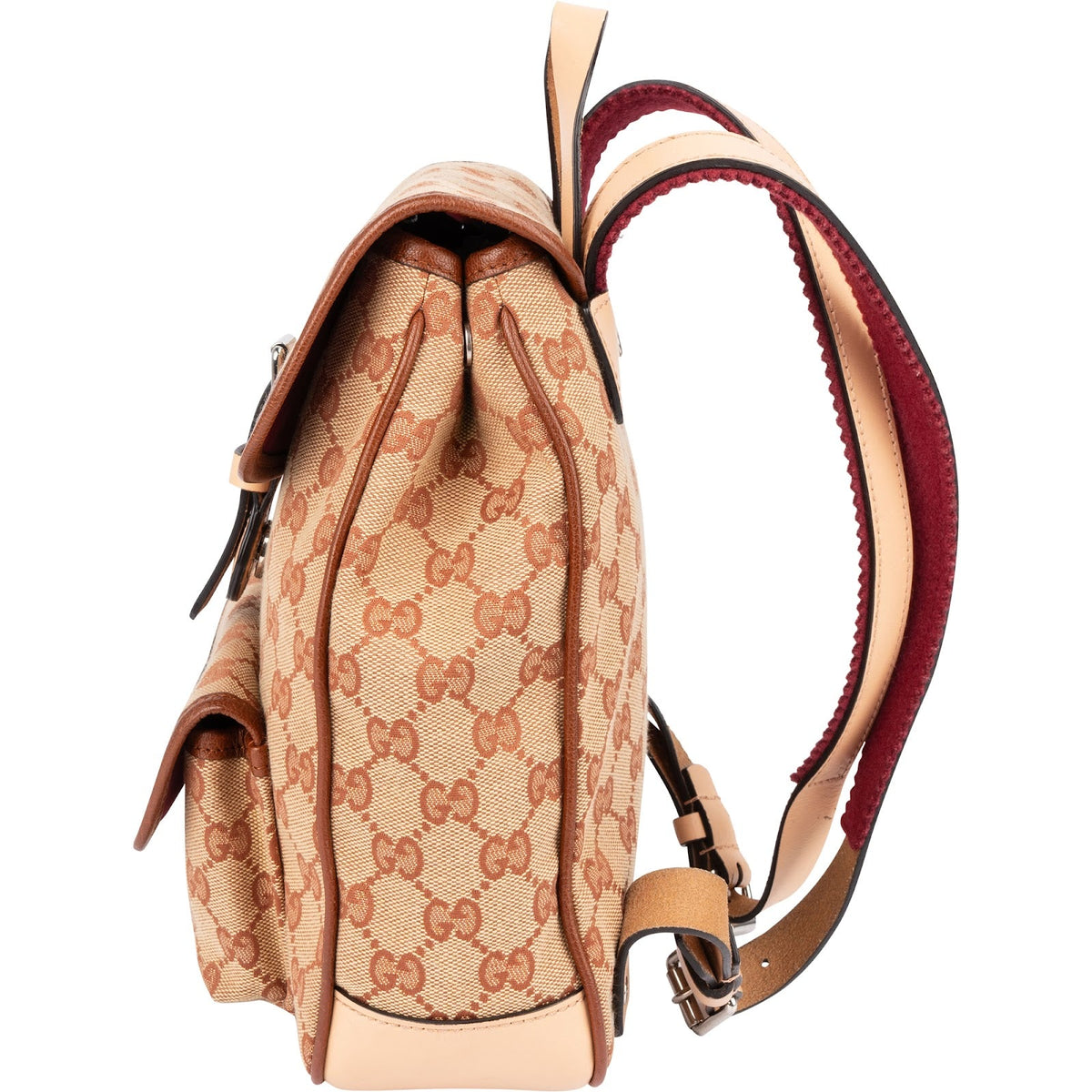 Sac à dos à rabat Gucci en toile monogramme GG