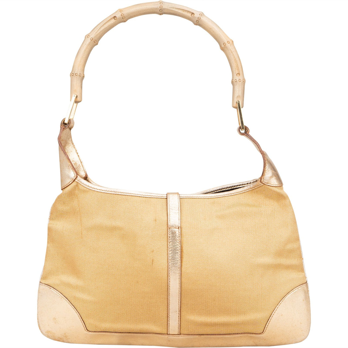 Gucci Golden Stoff Bamboo Jackie Schultertasche, Bild 5 von 11