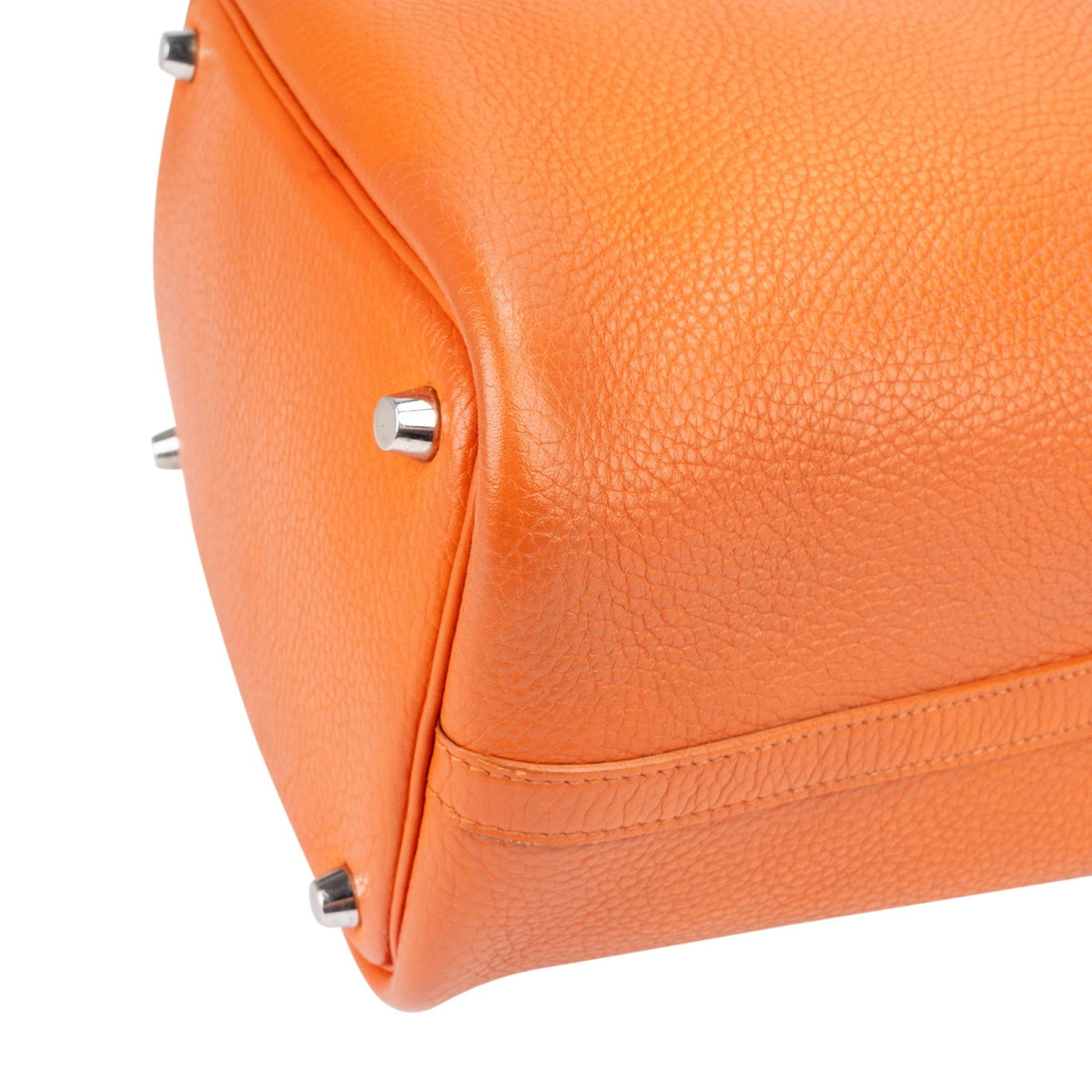 Hermès Potiron Orange Taurillon Clemence Picotin Lock 18 (PM) Handbag