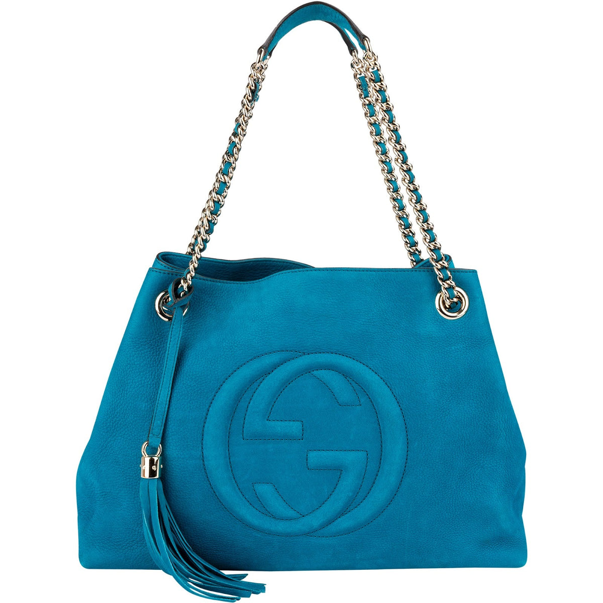 Bolso tote de hombro Gucci Soho de ante con cadena