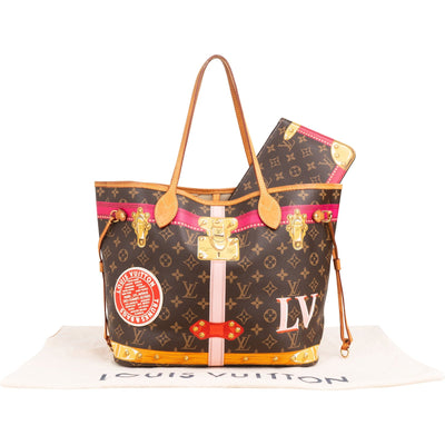 Louis Vuitton Monogram Canvas Summer Trunks Neverfull MM Shoulder Bag