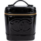 Chanel Patent Leather CC Vanity Case Handbag