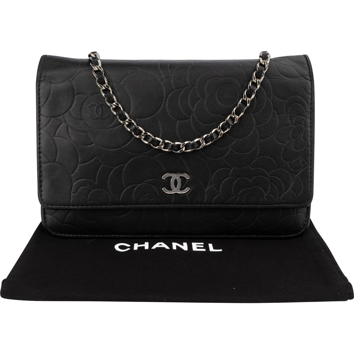 Chanel Camellia Embossed Wallet on Chain Umhängetasche, Bild 2 von 14