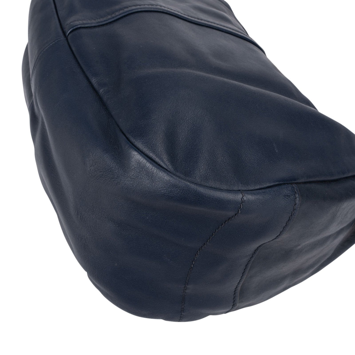 Prada donkerblauwe schoudertas van Vitello Daino-kalfsleer
