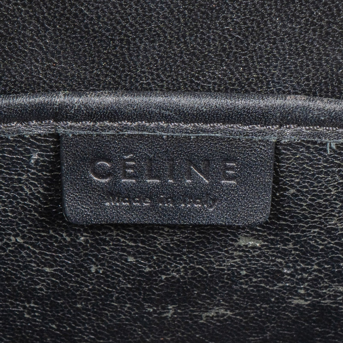 Céline Nano Luggage-handtas in driekleurig generfd suède en leer