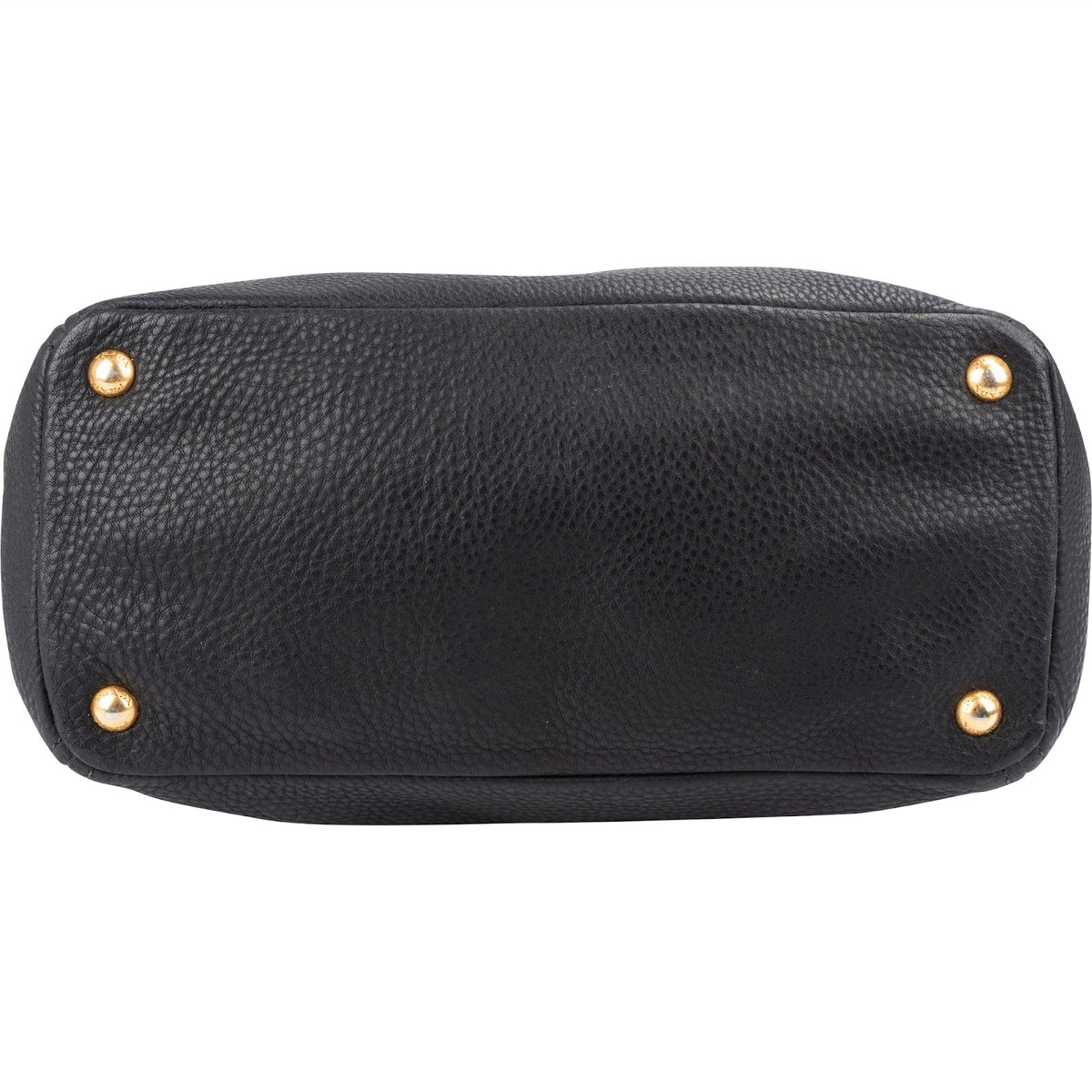 Prada Black Vitello Daino Leather Tote Handbag